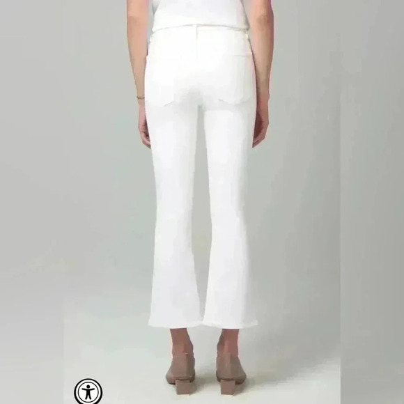 CITIZENS OF HUMANITY -
DEMY CROPPED FLARE JEANS -
UNVEIL/WHITE Size 27 - Picture 4 of 6